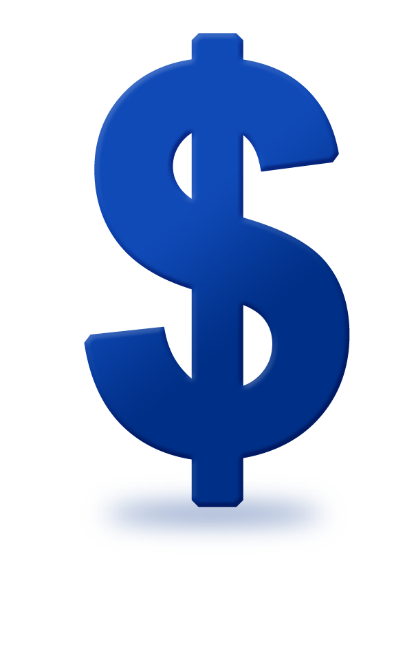Blue Dollar Sign Images - Azure Signs of Dollars in U.S.A