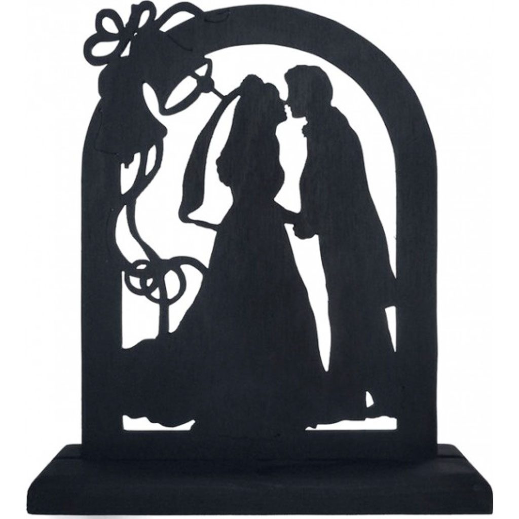 Romantic Silhouette Wedding Cake Topper Wedding Cake - Cake Ideas 