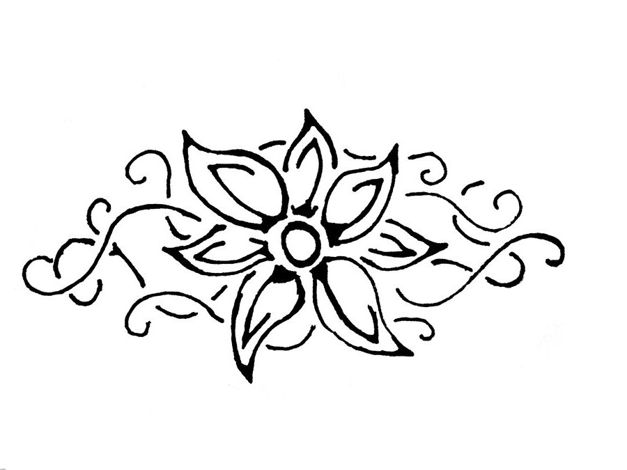 star and tribal tattoo design - Clip Art Library