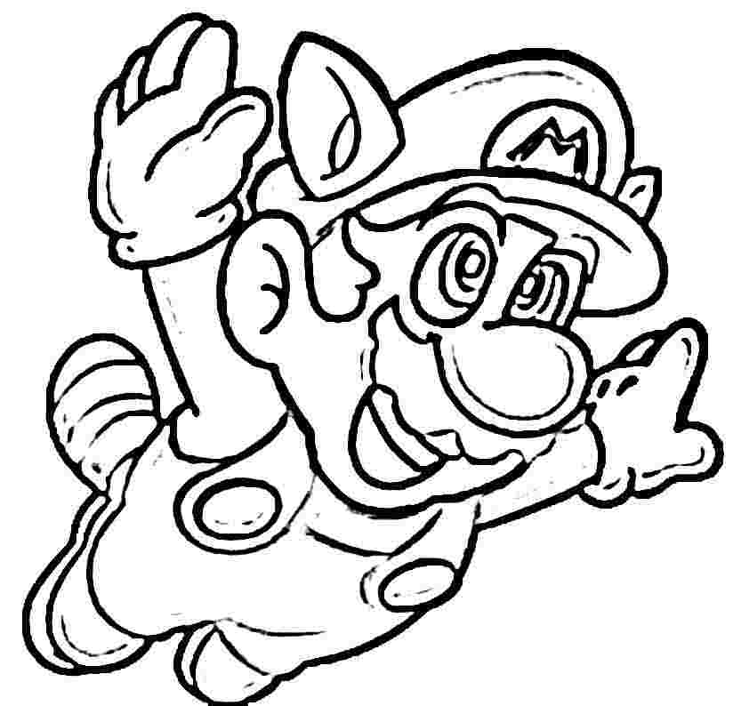 tanooki mario coloring pages - Clip Art Library