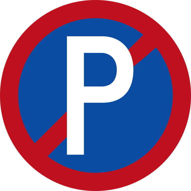 No Parking Warning Sign Icon Design, No Parking Symbol, No Parking Sticker,  Traffic Sign PNG and Vector with Transparent Background for Free Download