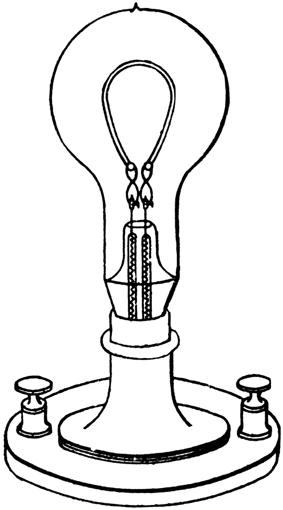 Illustration of a light bulb on Craiyon