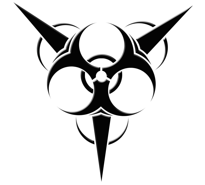 bio hazard sign tattoo | Cybergoth, Dark beauty fashion, Goth