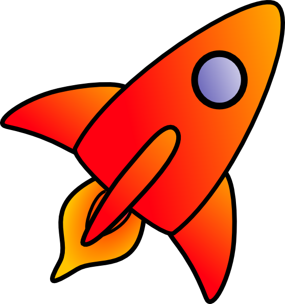 Cartoon Rocket clip art - vector clip art online, royalty free 