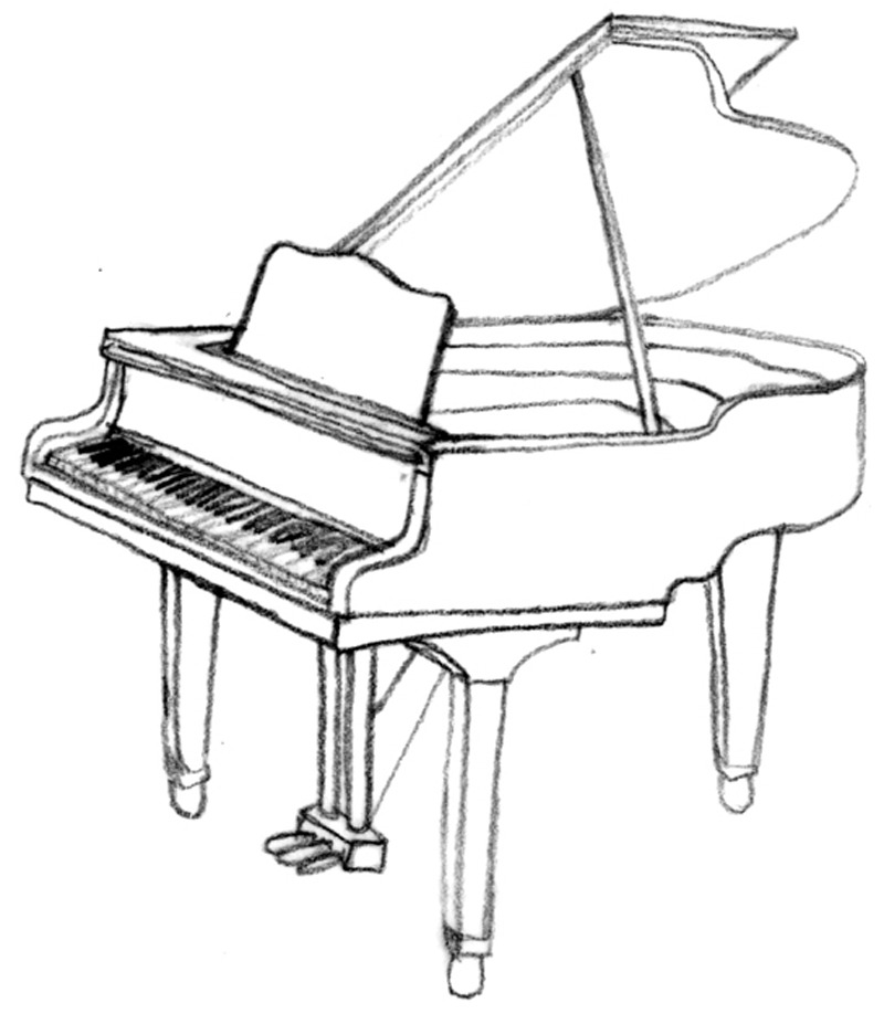 13 Easy Musical Instruments Drawing Tutorials-vachngandaiphat.com.vn