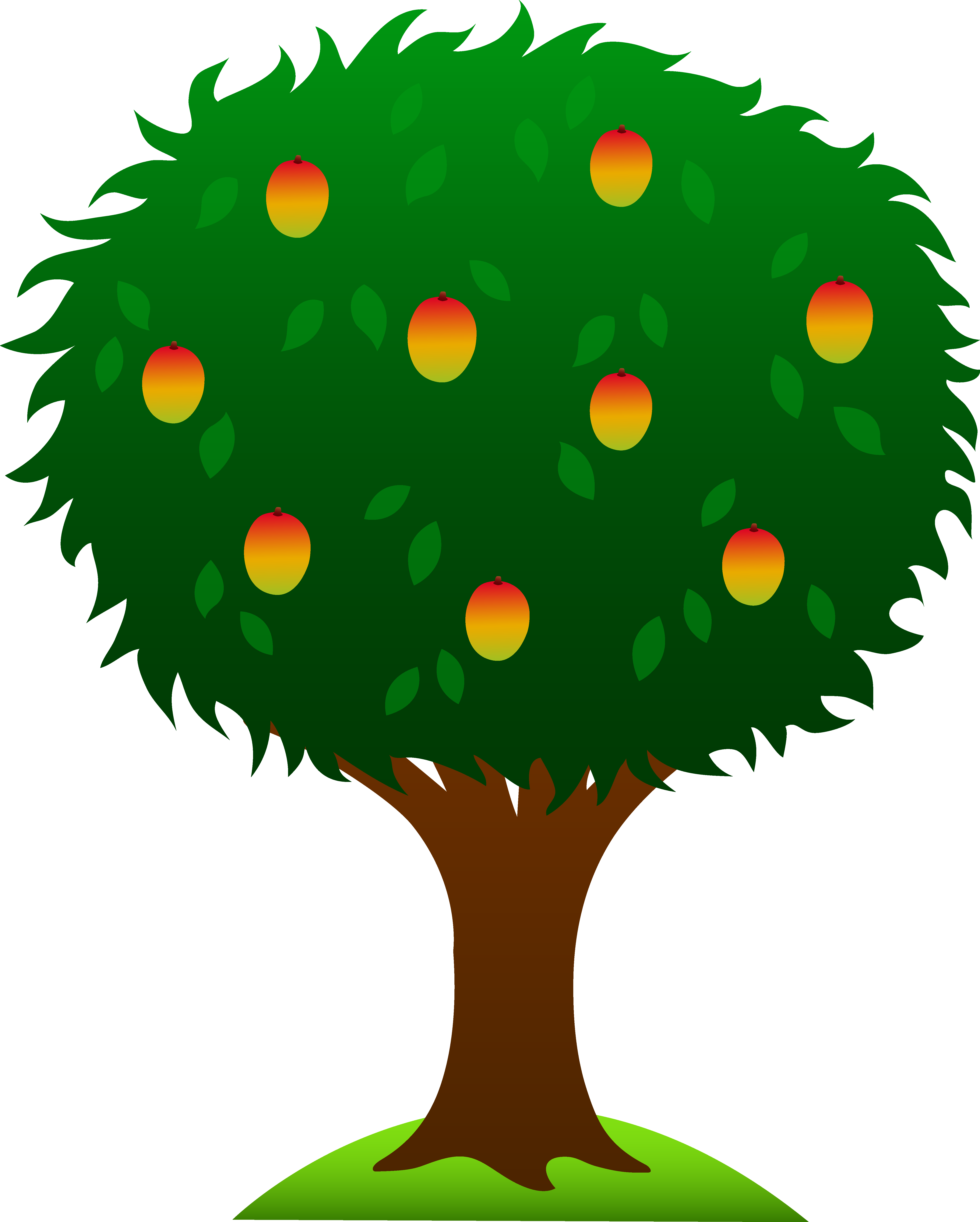 How Draw A Beautiful Mango tree With Many Mango — Steemit