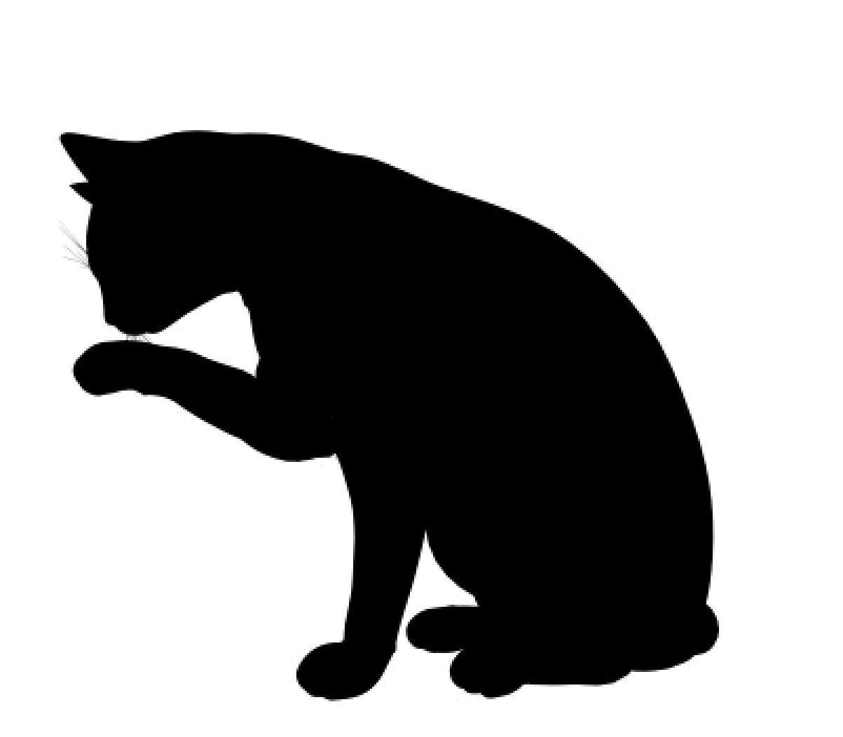 Black Cat Silhouette Clip Art 