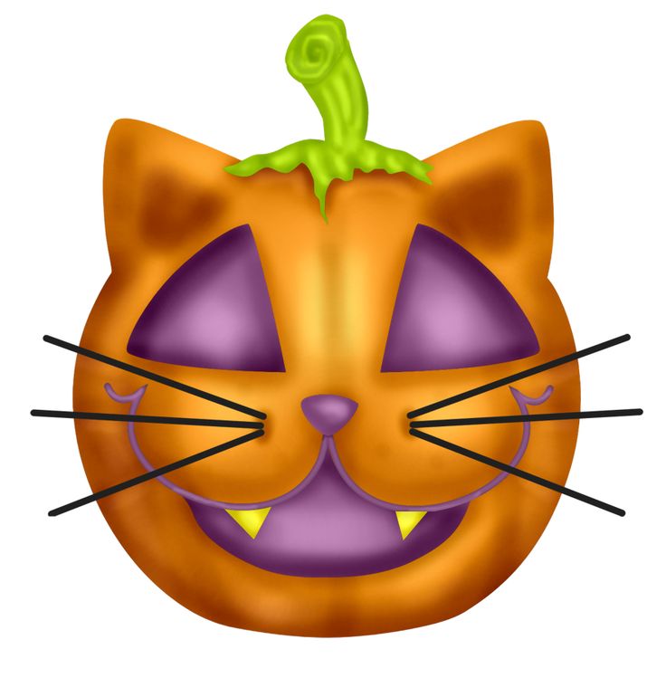 Cute Cat Pumpkin Design for Halloween Decor & Crafts