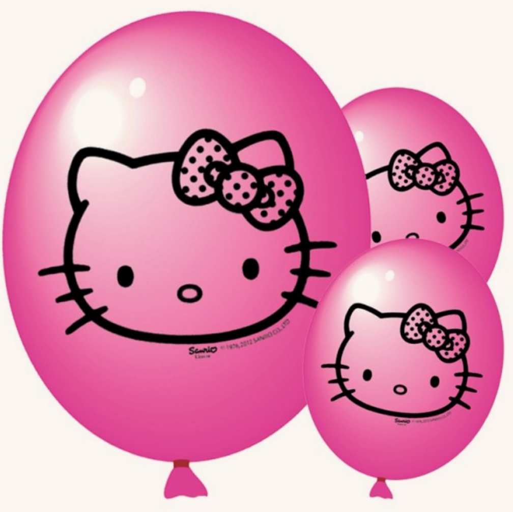 Birthday Hello Kitty Balloon Clip Art Library - vrogue.co
