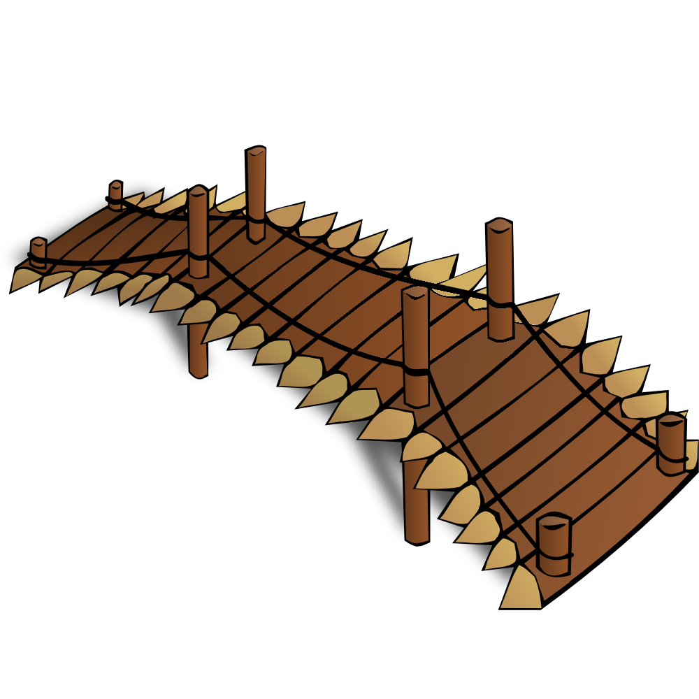 OnlineLabels Clip Art - RPG Map Symbols: Wooden Bridge