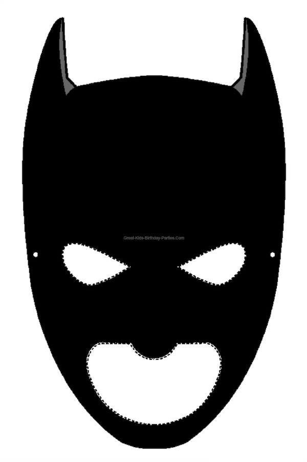 Batman Mask Template | Free Printable Mask Template