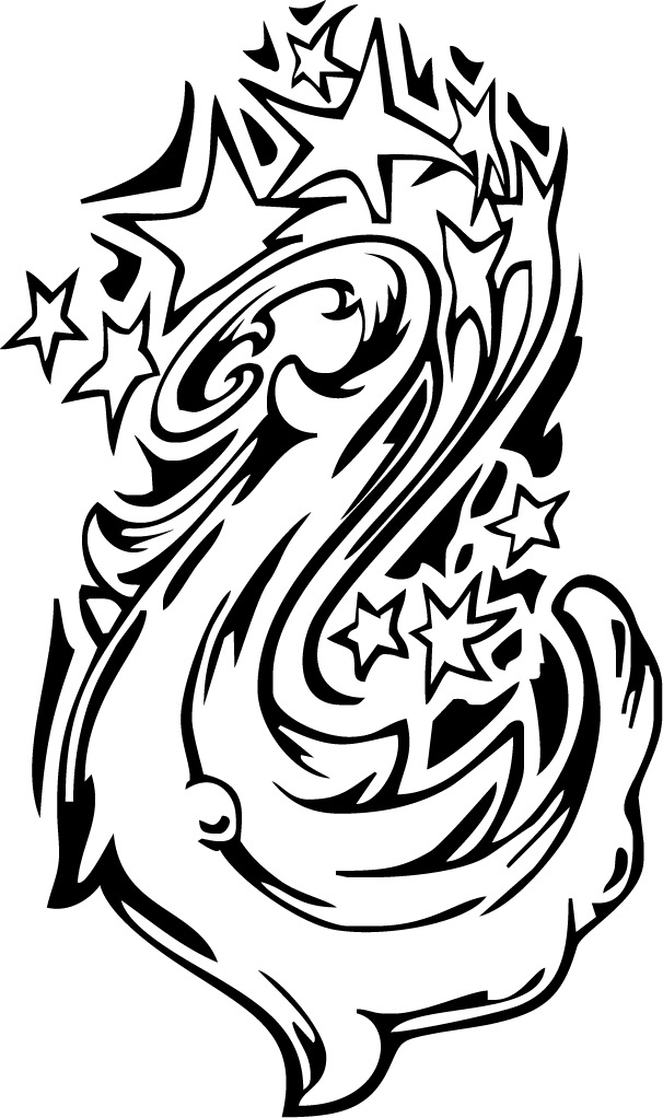 coloring sheet of a star galaxy tattoo swirl design - Coloring 