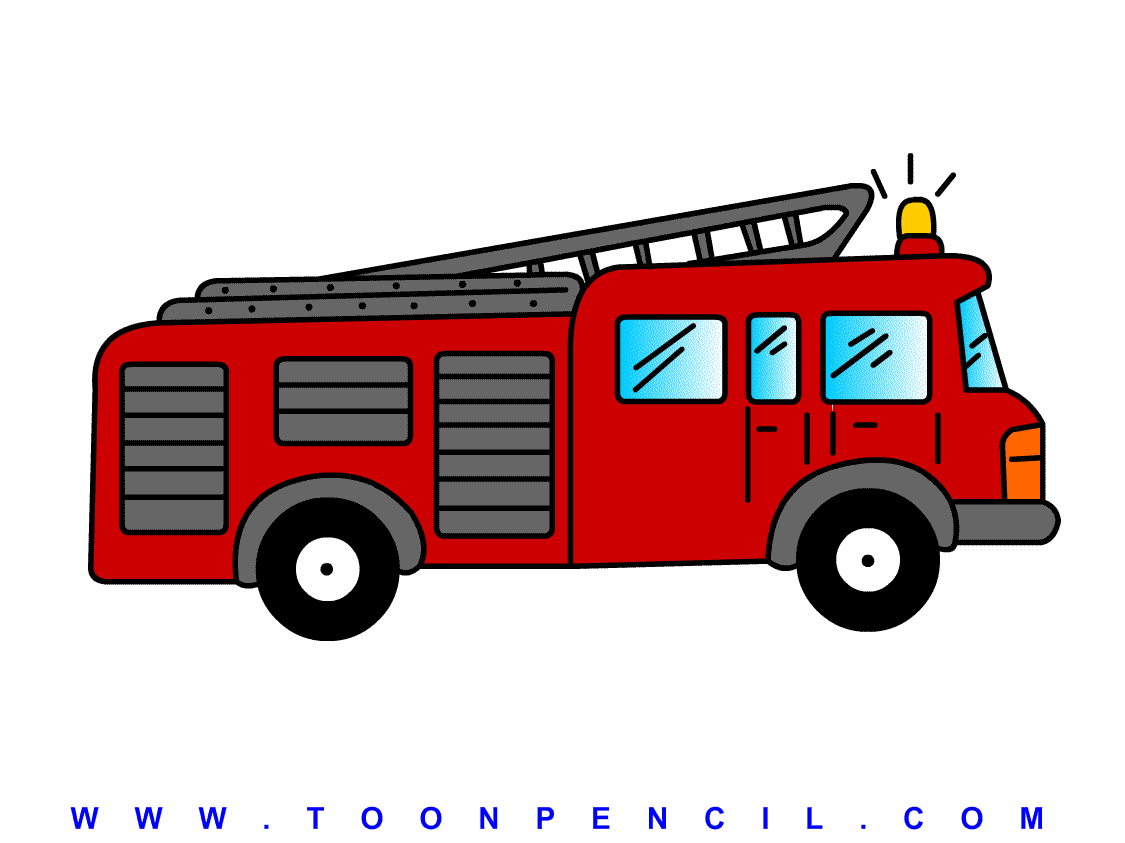 How to draw a Fire Truck  Step by step Drawing tutorials