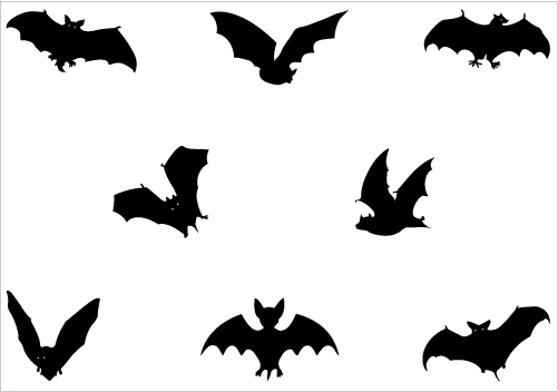 Bat Silhouette Vector GraphicsSilhouette Clip Art