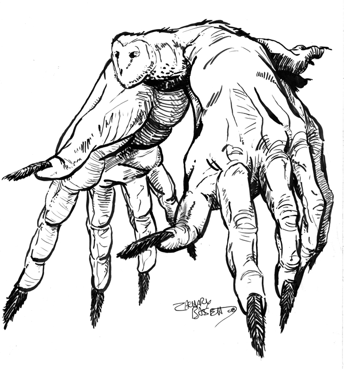 Creepy Drawings Of Hands - Clip Art Library