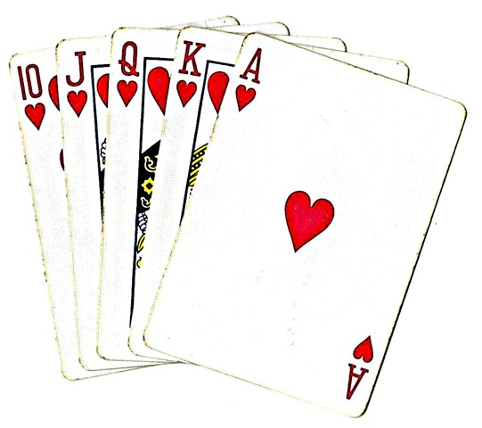 hand of playing cards clipart free