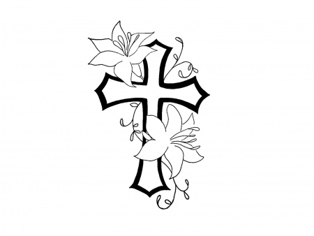 Vector illustration of a religious cross on a white background Christian  cross Cross of Christ Stock Vector Image  Art  Alamy