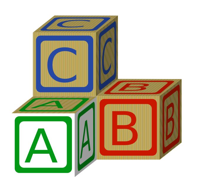 Pix For  Abc Blocks Clip Art