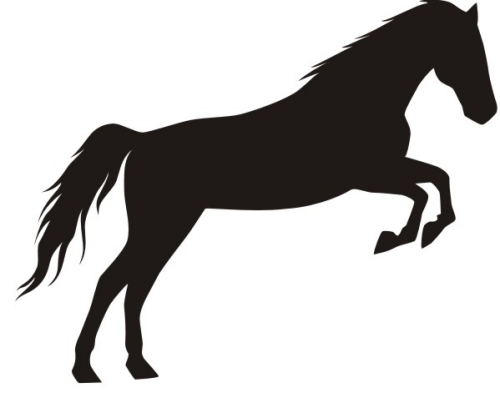 Horse Jumping Silhouette - Clipart library