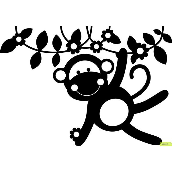 monkey silhouette cute - Google Search | Silhouette Cameo | Clipart library