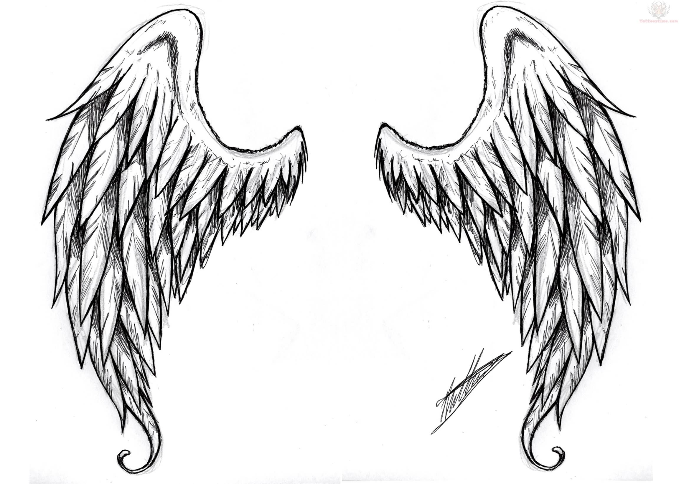 Amazon.com : Angel And Demon Devil Wings Temporary Tattoo Sticker (Set of  2) - OhMyTat : Beauty & Personal Care