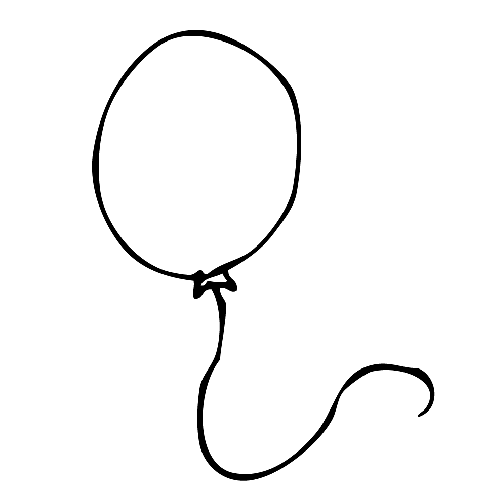How to Draw Balloons Step by Step  EasyLineDrawing