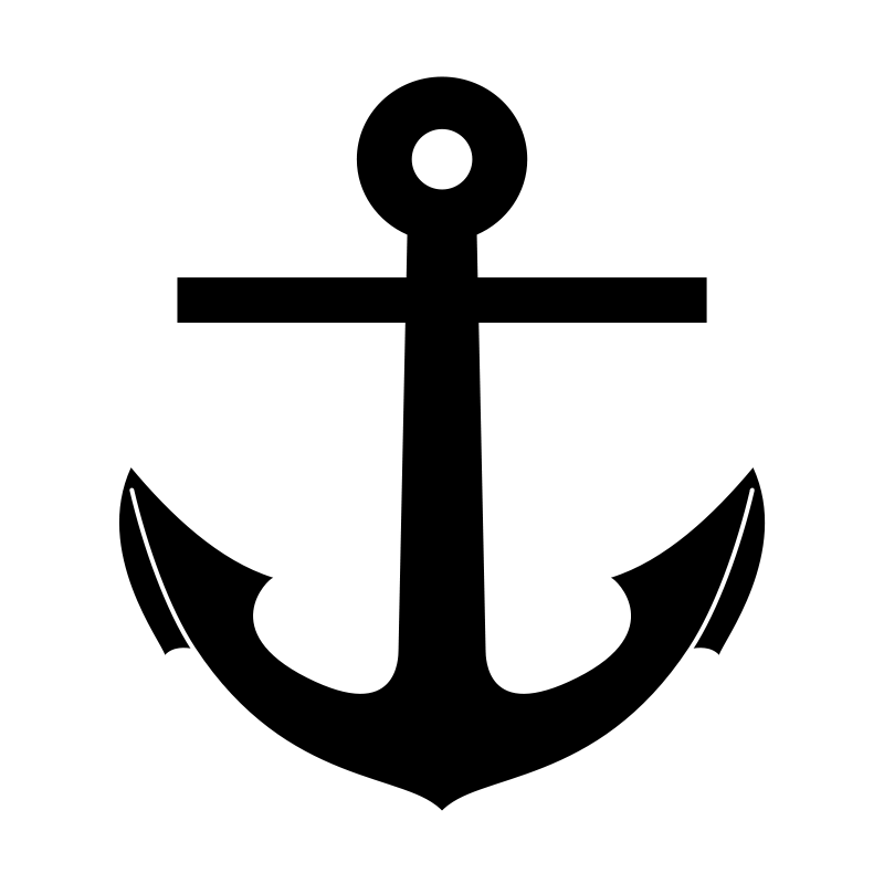 Anchor Icon SVG - Nautical Symbol for Maritime, Travel & Design Projects