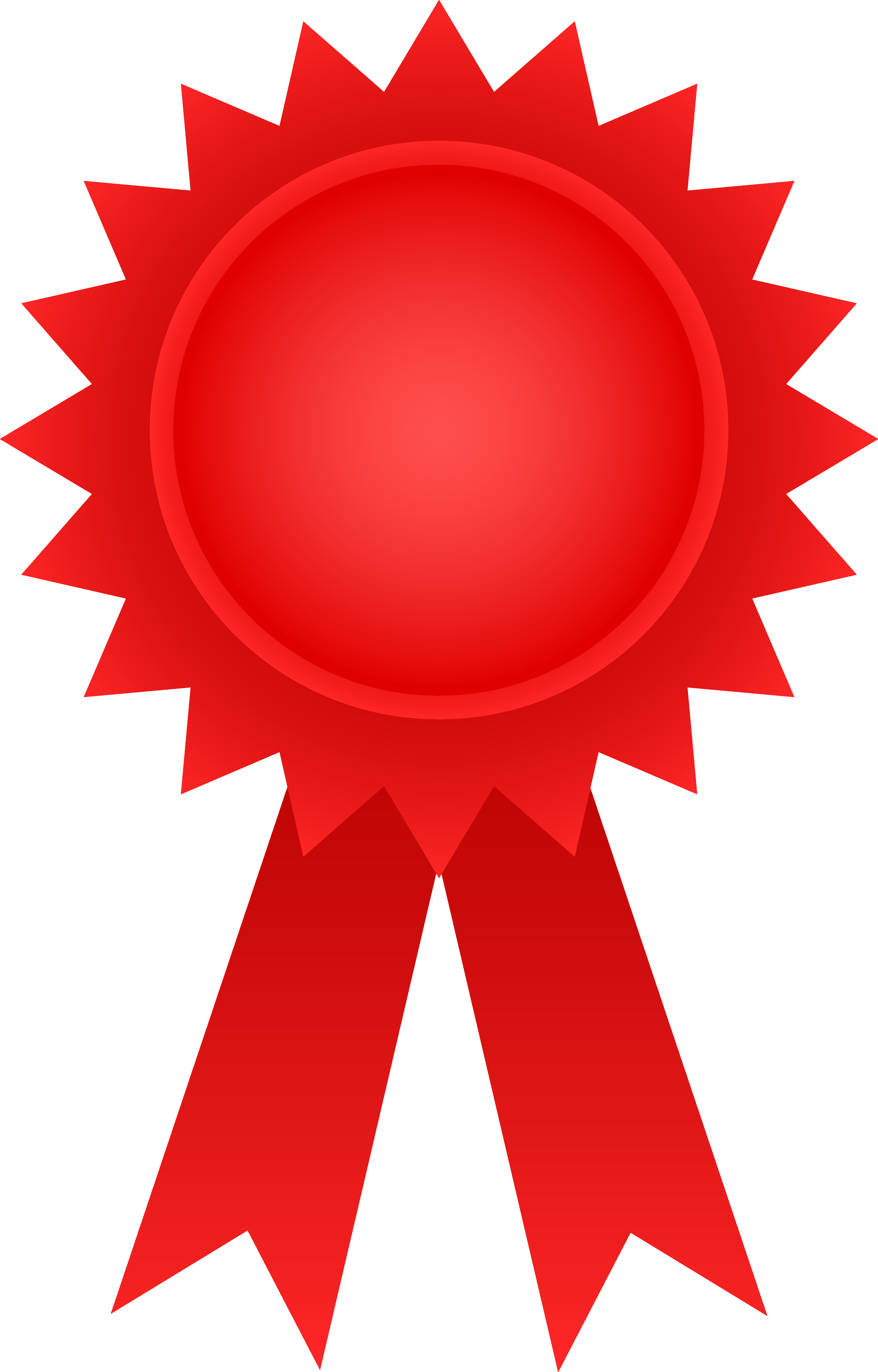 Red Award Ribbon - Free Clip Art