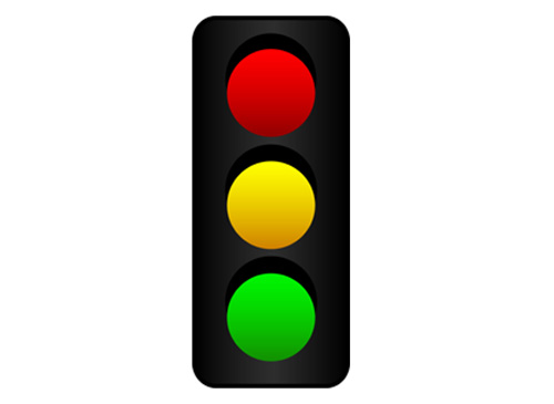 Road Traffic Light - Red, Green  Yellow Signal | vector clipart icon