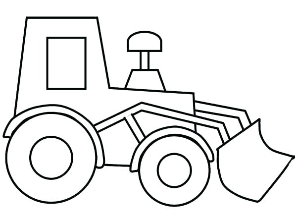 Bulldozer Coloring Page Outline Sketch Drawing Vector, Bulldozer Drawing,  Bulldozer Outline, Bulldozer Sketch PNG and Vector with Transparent  Background for Free Download