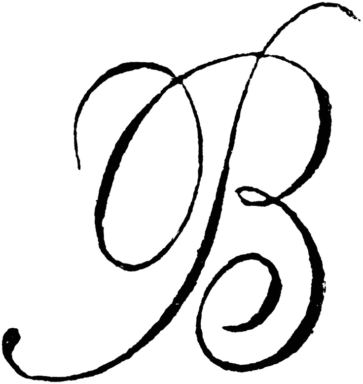 The Letter B In Cursive | Cute Letters in Our Names | Clipart library