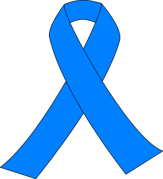 Prostate Cancer Light Blue Ribbon clip art - vector clip art 