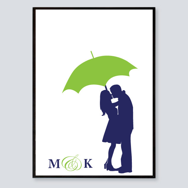 Popular items for couple with umbrella on Etsy