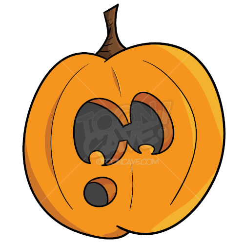 Spooky Jack-o'-Lantern Pumpkin Clipart | Free Halloween Graphic
