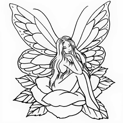 FREE Printable Tattoo Stencils: Angels & Fairies | Fairy tattoo, Fairy  tattoo designs, Fairy drawings