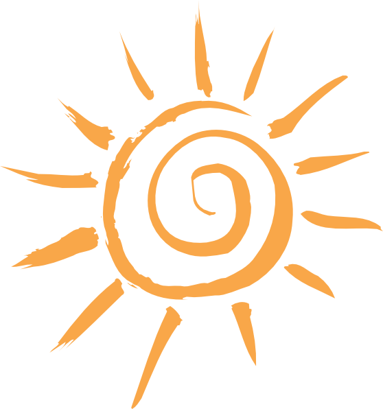 Simple Sun Motif clip art - vector clip art online, royalty free 