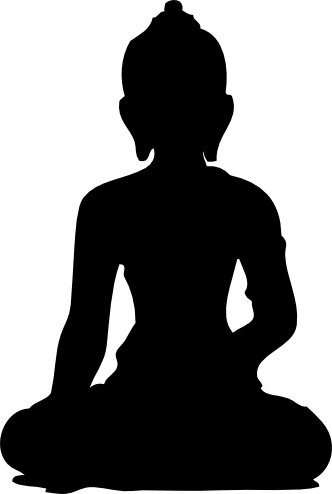 Vector Buddha Silhouette by vensucara on Clipart library