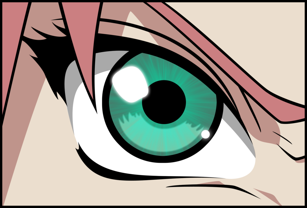 Drawing Anime Eyes - Part 2: The Sakura Haruno Eye