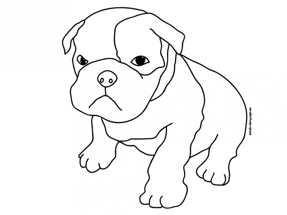 Cartoon Clipart Of A Black And White Cute Husky Dog Vector 74492 