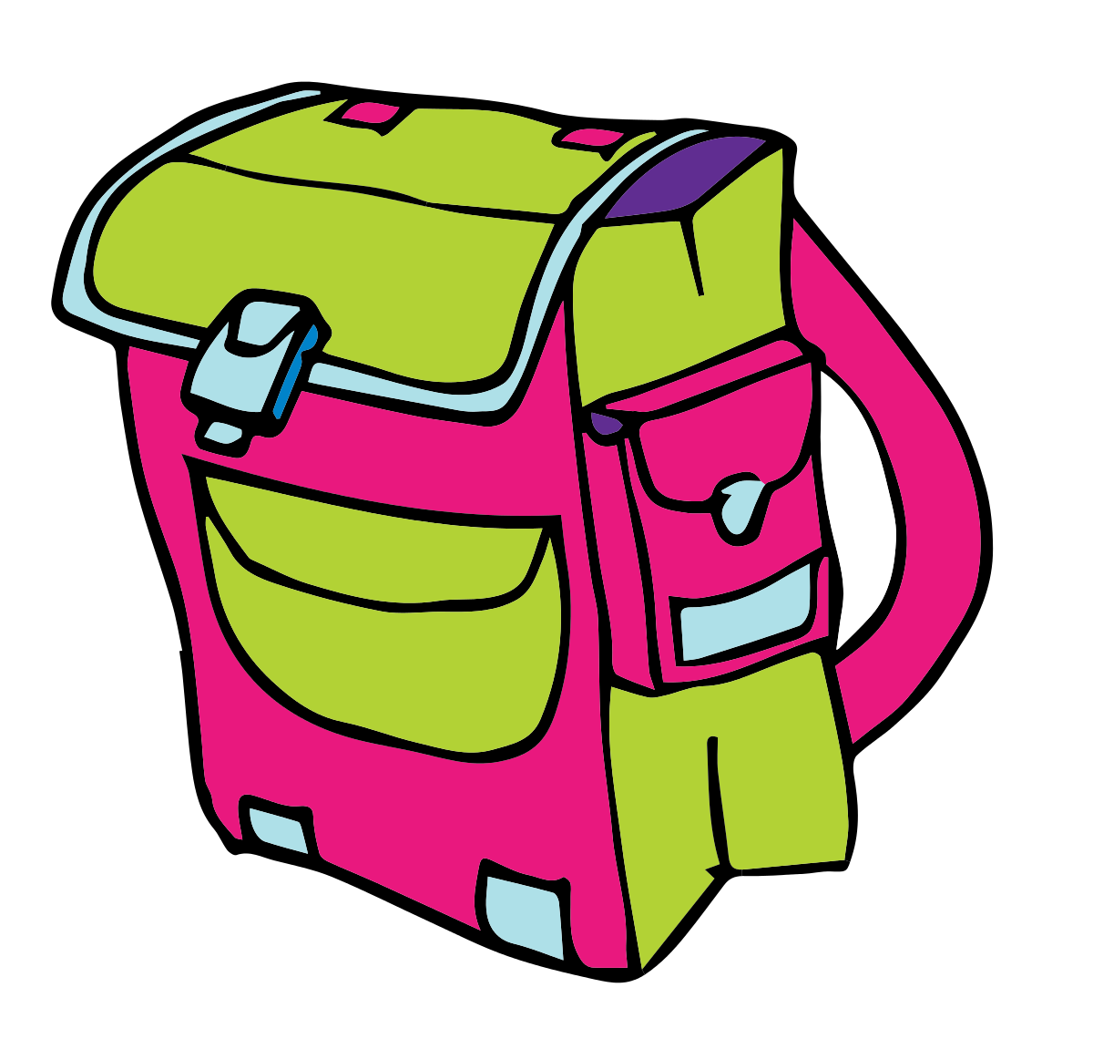 Sketch illustration of school bag | Drawing bag, School bags, Bags