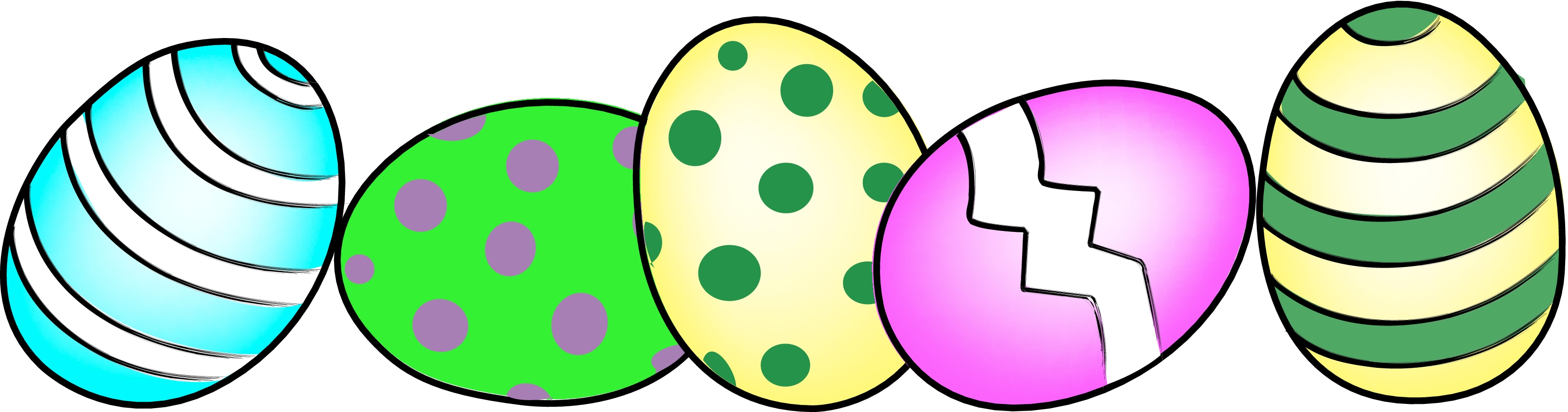 Easter Egg Border Clip Art