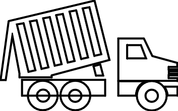 Dump Truck Clipart Black And White | Clipart library - Free Clipart 
