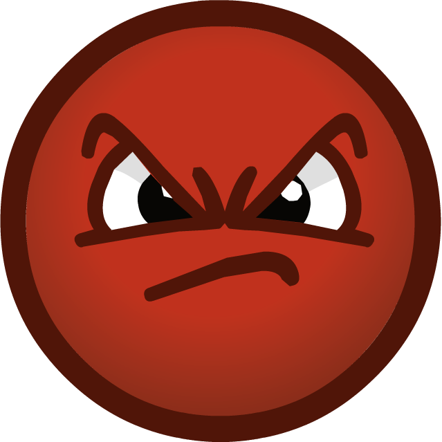 Angry Red Smiley Face - Clipart library