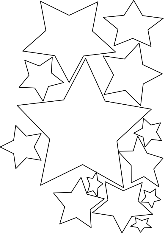 Christmas Star Clipart Black And White | quotes.