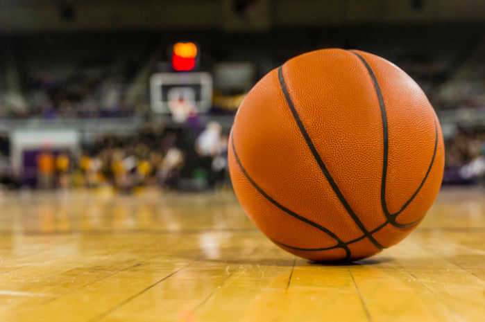Basketball on Court - High-Quality Sports Imagery for Websites