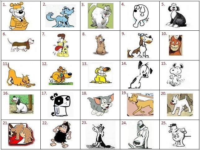 famous dog cartoon characters