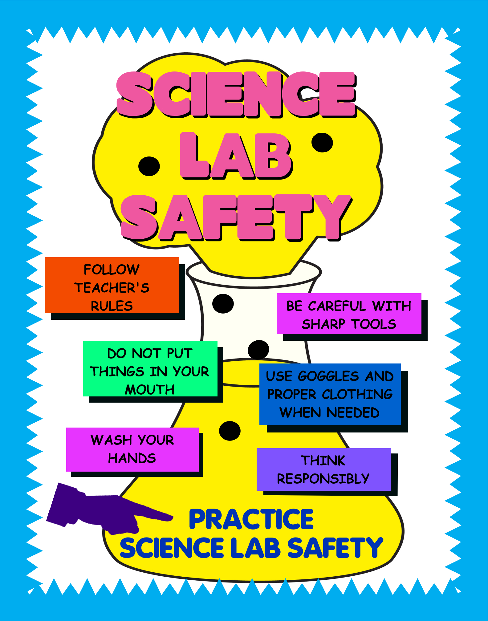 Lab Safety Rules Printable