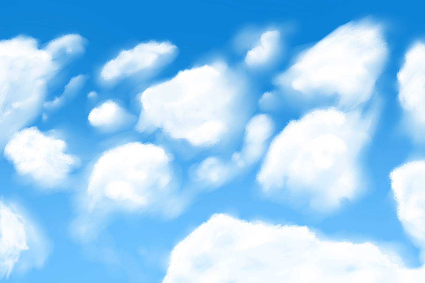 Фон с облаками для фотошопа растровый