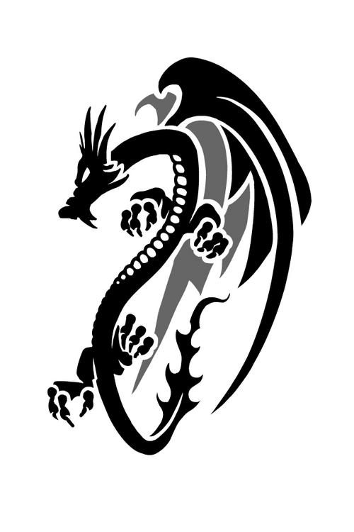 Black Dragon – Tattoo Picture at Clipart library