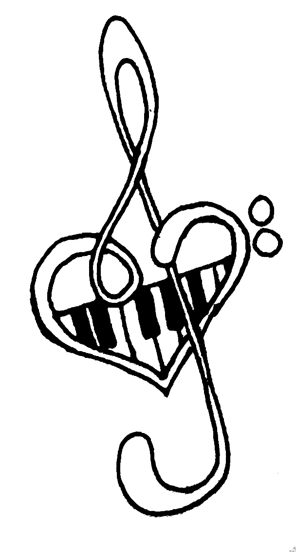 Music note piano keys cross tattoo  Music and Design